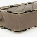Chanel Chevron Mini Flap Quilted Lambskin And Printed Silk Trim With Silver Hardware
