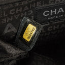 Chanel Chevron Mini Flap Quilted Lambskin And Printed Silk Trim With Silver Hardware