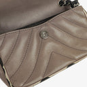 Chanel Chevron Mini Flap Quilted Lambskin And Printed Silk Trim With Silver Hardware