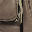 Chanel Chevron Mini Flap Quilted Lambskin And Printed Silk Trim With Silver Hardware