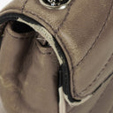 Chanel Chevron Mini Flap Quilted Lambskin And Printed Silk Trim With Silver Hardware