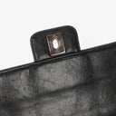 Chanel Chocolate Bar Briefcase Black Patent Leather With Silver Tone Hardware