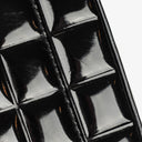 Chanel Chocolate Bar Briefcase Black Patent Leather With Silver Tone Hardware