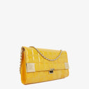 Chanel Chocolate Bar East West Patent Leather Shoulder Bag