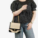 Chanel Chocolate Bar Lambskin And Patent Leather Single Flap Bag