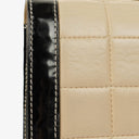 Chanel Chocolate Bar Lambskin And Patent Leather Single Flap Bag