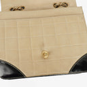 Chanel Chocolate Bar Lambskin And Patent Leather Single Flap Bag