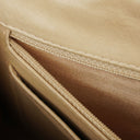 Chanel Chocolate Bar Lambskin And Patent Leather Single Flap Bag