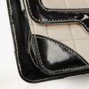 Chanel Chocolate Bar Leather And Patent Leather Single Flap Bag