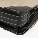 Chanel Chocolate Bar Leather And Patent Leather Single Flap Bag