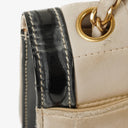 Chanel Chocolate Bar Leather And Patent Leather Single Flap Bag
