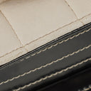 Chanel Chocolate Bar Leather And Patent Leather Single Flap Bag