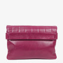 Chanel Chocolate Bar Purple Leather Quilted Flap Bag