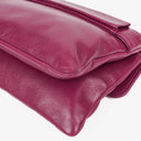 Chanel Chocolate Bar Purple Leather Quilted Flap Bag
