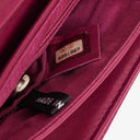 Chanel Chocolate Bar Purple Leather Quilted Flap Bag