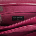 Chanel Chocolate Bar Purple Leather Quilted Flap Bag