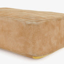 Chanel Chocolate Bar Yellow/Beige Suede Top Handle Flap Bag
