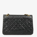 Chanel Classic Black Quilted Lambskin Double Flap Bag With 24K Gold-Plated Hardware