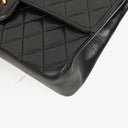 Chanel Classic Black Quilted Lambskin Double Flap Bag With 24K Gold-Plated Hardware