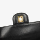 Chanel Classic Black Quilted Lambskin Double Flap Bag With 24K Gold-Plated Hardware