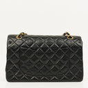 Chanel Classic Black Quilted Lambskin Double Flap Bag With 24K Gold-Plated Hardware