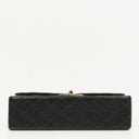 Chanel Classic Black Quilted Lambskin Double Flap Bag With 24K Gold-Plated Hardware