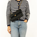Chanel Classic Black Quilted Lambskin Double Flap Bag With 24K Gold-Plated Hardware