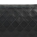Chanel Classic Black Quilted Lambskin Full Flap Bag With 24K Gold-Plated Hardware