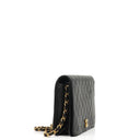 Chanel Classic Black Quilted Lambskin Full Flap Bag With 24K Gold-Plated Hardware