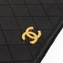 Chanel Classic Black Quilted Lambskin Full Flap Bag With 24K Gold-Plated Hardware