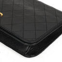 Chanel Classic Black Quilted Lambskin Full Flap Bag With 24K Gold-Plated Hardware
