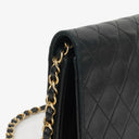 Chanel Classic Black Quilted Lambskin Full Flap Bag With 24K Gold-Plated Hardware