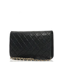 Chanel Classic Black Quilted Lambskin Full Flap Bag With 24K Gold-Plated Hardware
