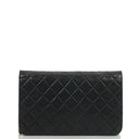 Chanel Classic Black Quilted Lambskin Full Flap Bag With 24K Gold-Plated Hardware