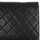 Chanel Classic Black Quilted Lambskin Full Flap Bag With 24K Gold-Plated Hardware