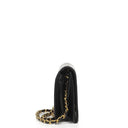 Chanel Classic Black Quilted Lambskin Full Flap Bag With 24K Gold-Plated Hardware