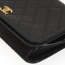 Chanel Classic Black Quilted Lambskin Full Flap Bag With 24K Gold-Plated Hardware