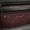 Chanel Classic Black Quilted Lambskin Full Flap Bag With 24K Gold-Plated Hardware