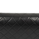 Chanel Classic Black Quilted Lambskin Full Flap Bag With 24K Gold-Plated Hardware
