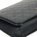 Chanel Classic Black Quilted Lambskin Full Flap Bag With Gold-Tone Hardware