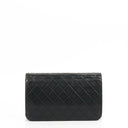 Chanel Classic Black Quilted Lambskin Full Flap Bag With Gold-Tone Hardware