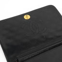 Chanel Classic Black Quilted Lambskin Full Flap Bag With Gold-Tone Hardware