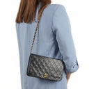 Chanel Classic Black Quilted Lambskin Full Flap With 24K Gold-Plated Hardware