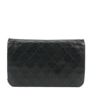 Chanel Classic Black Quilted Lambskin Full Flap With 24K Gold-Plated Hardware