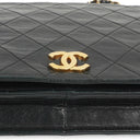 Chanel Classic Black Quilted Lambskin Full Flap With 24K Gold-Plated Hardware