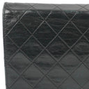 Chanel Classic Black Quilted Lambskin Full Flap With 24K Gold-Plated Hardware