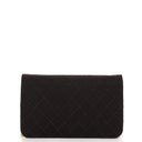 Chanel Classic Brown Quilted Jersey Full Flap Bag With 24K Gold-Plated Hardware