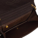 Chanel Classic Brown Quilted Jersey Full Flap Bag With 24K Gold-Plated Hardware