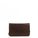 Chanel Classic Brown Quilted Lambskin Full Flap Bag With 24K Gold-Plated Hardware