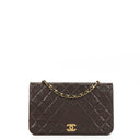 Chanel Classic Brown Quilted Lambskin Full Flap Bag With Gold-Tone Hardware